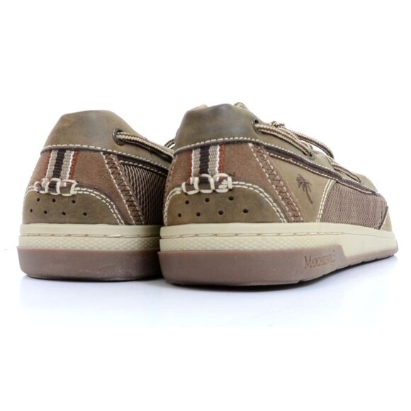 Margaritaville Men\'s Size 11.5 Leather Anchor Lace Up Boat Shoes Sporty Preppy main image 6